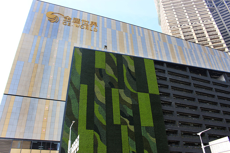 商場建筑外墻仿真植物墻